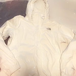 The North Face mesh lined hooded windbreaker sz L